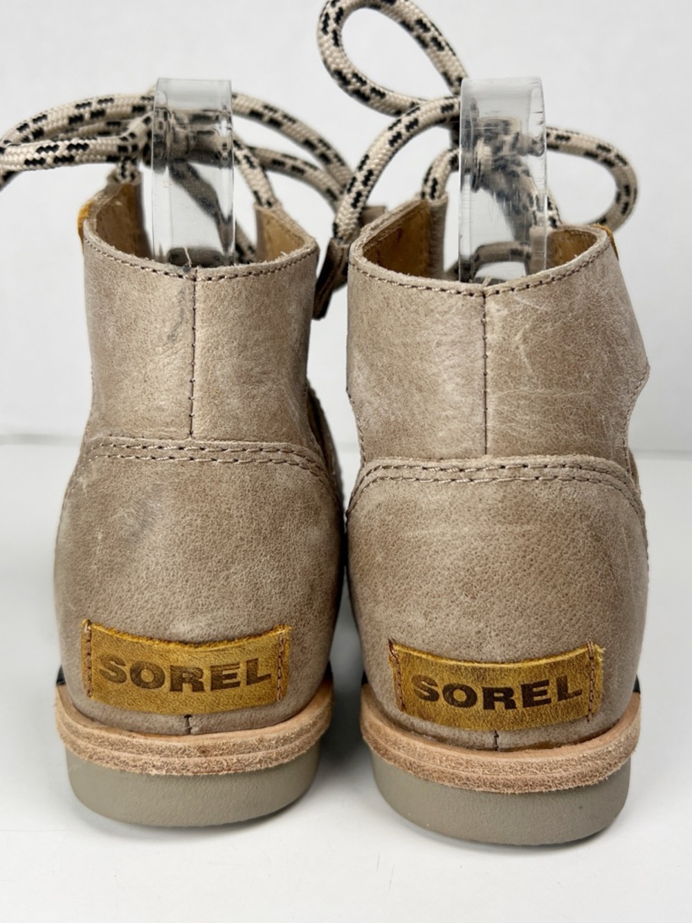 SOREL Women’s Size 7 Sahara Leather Torpeda II Lace-Up Gladiator Sandals - Picture 9 of 12